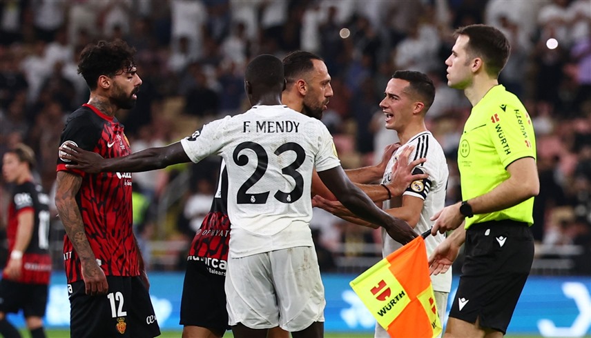 من لقاء ريال مدريد ومايوركا (رويترز)