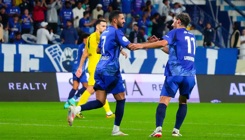 من لقاء النصر واتحاد كلباء (إكس)