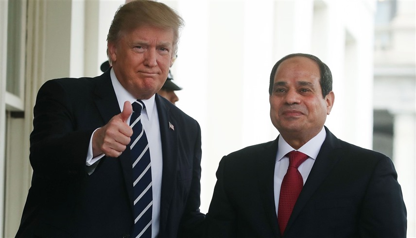 الرئيسان دونالد ترامب وعبدالفتاح السيسي