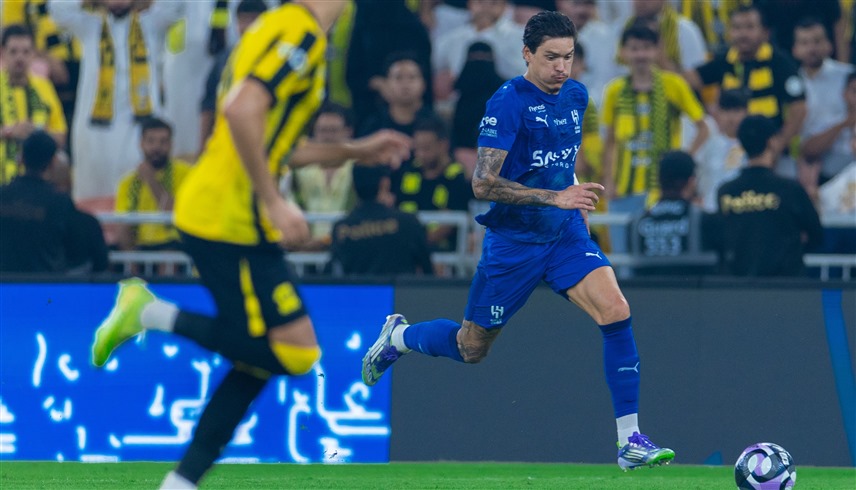 من مباراة الاتحاد والهلال (إكس)