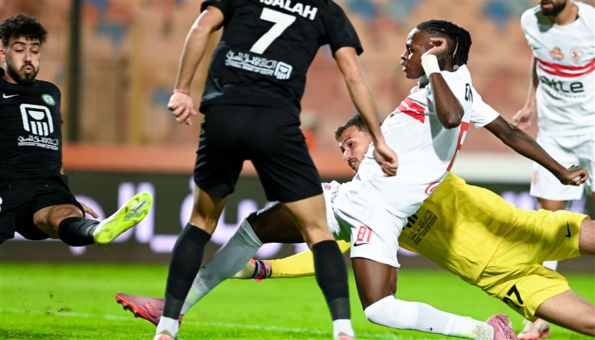 من مباراة الزمالك والبنك الأهلي (إكس)
