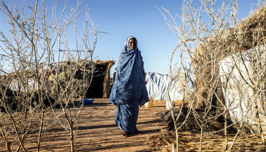 عائلات نازحة من مناطق الصراع في السودان (أ ف ب)