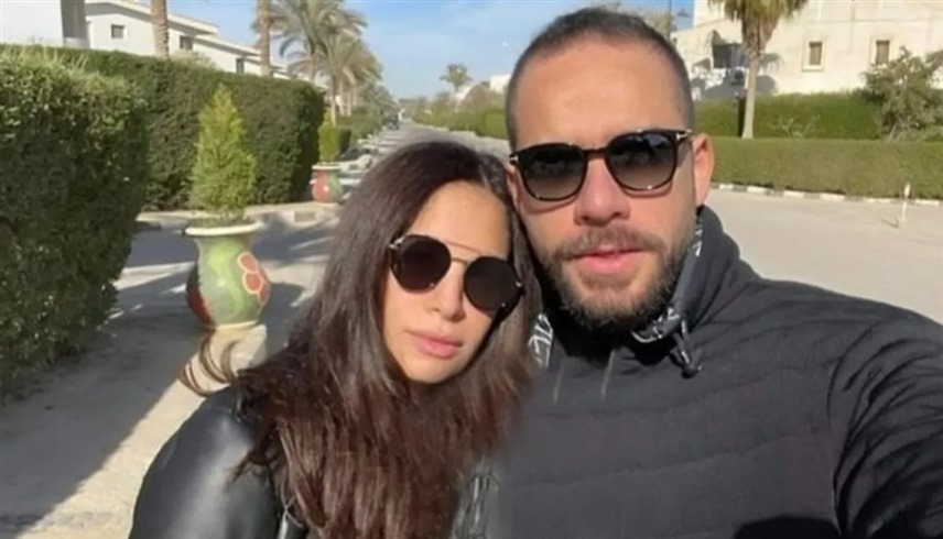 آمال ماهر وزوجها 