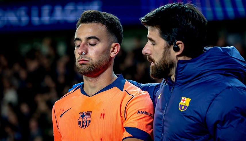 من مباراة برشلونة وكلوب بروج (إكس)