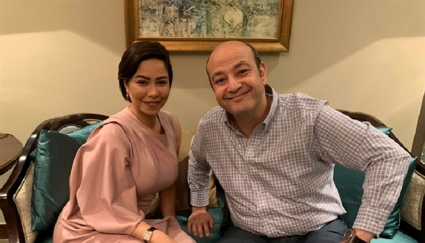 عمرو أديب وشيرين "أرشيفية"