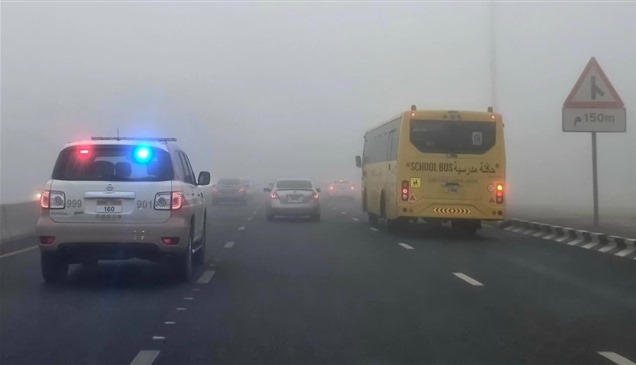 بعد الضباب الكثيف.. صفر حوادث جسيمة صباح اليوم في الشارقة