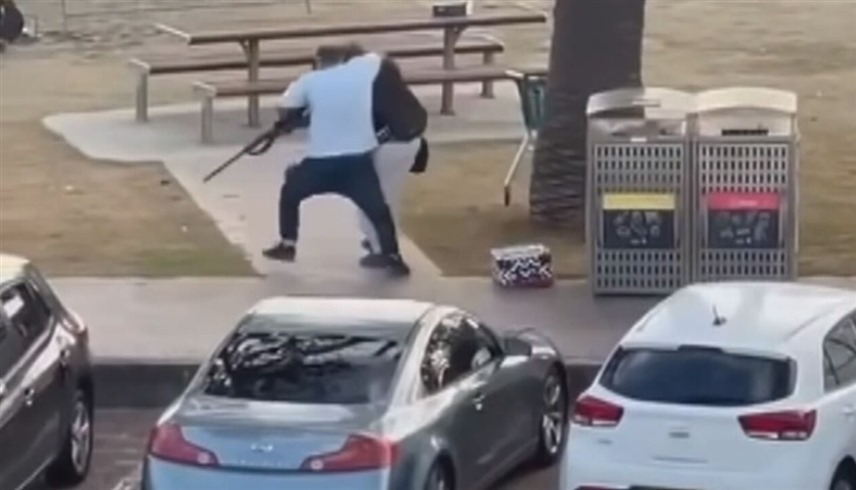 جانب من حادث سيدني (إكس)