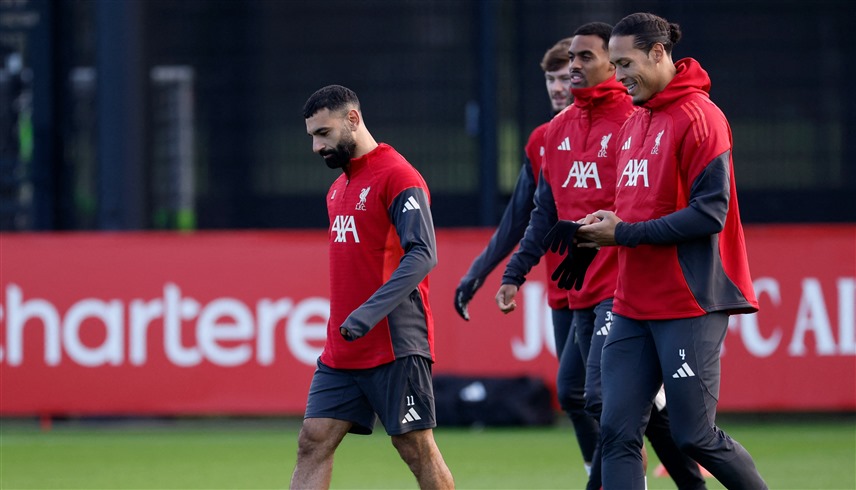 فان دايك ومحمد صلاح (رويترز) 