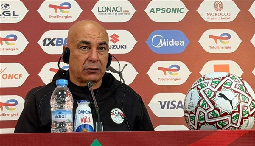 مدرب منتخب مصر حسام حسن خلال المؤتمر الصحافي (إكس)