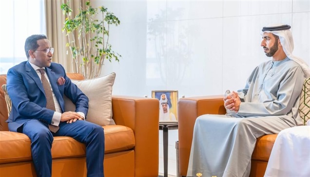 شخبوط بن نهيان يبحث الشراكة الاقتصادية والتطورات الإقليمية مع السفير الإثيوبي