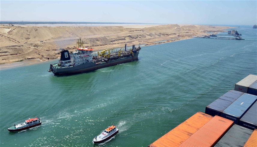 سفينة تجارية في قناة السويس (أرشيف)