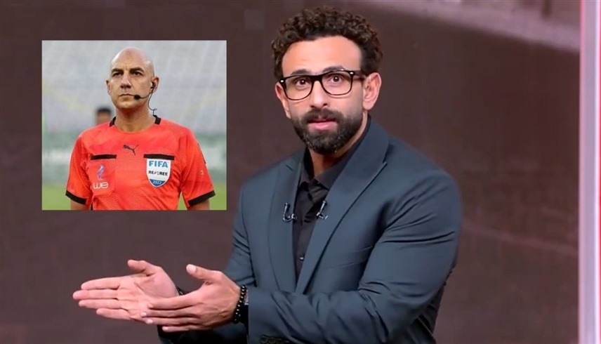 الإعلامي إبراهيم فايق والحكم محمد عادل (إكس)