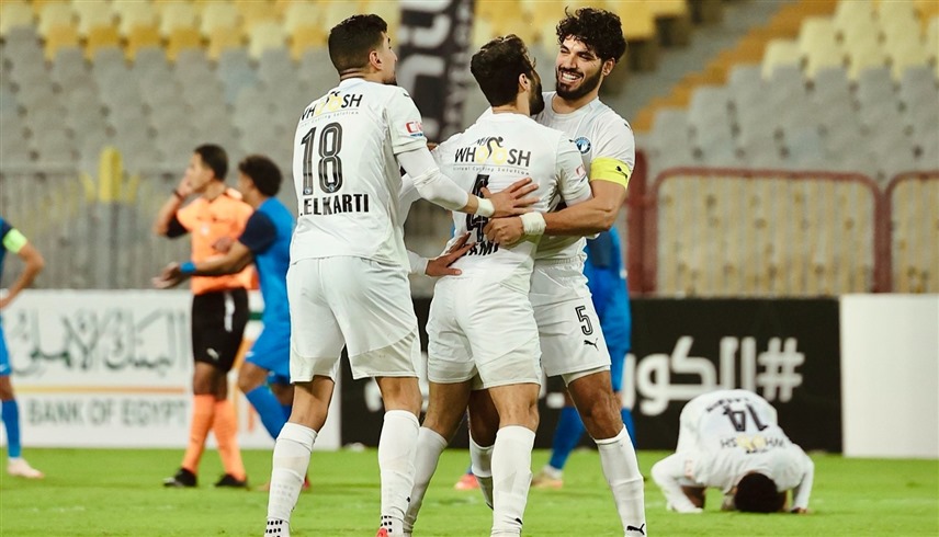 من مباراة بيراميدز وسموحة (إكس)