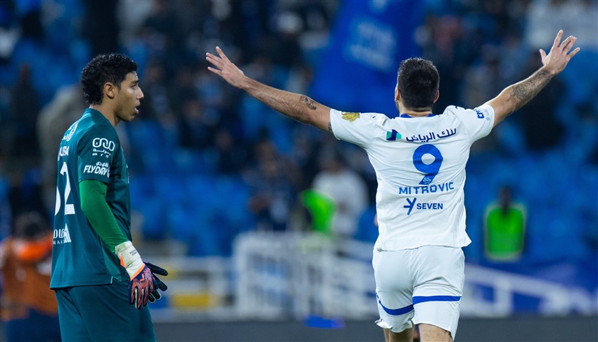 من مباراة الهلال والفيحاء (إكس)