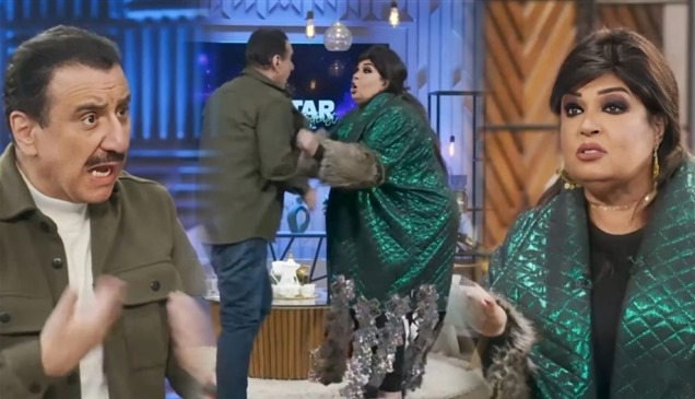 فيفي عبده تهدد حسن عسيري بالضرب.. ما القصة؟