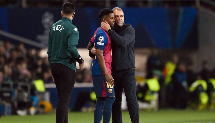 لاعب برشلونة هانزي فليك (إكس)