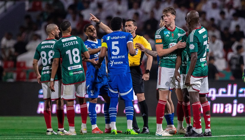 من مباراة الهلال والاتفاق (إكس)