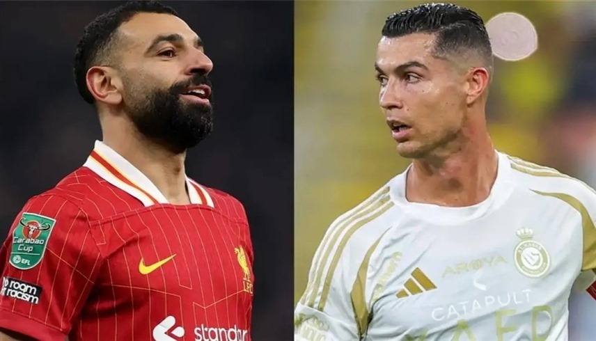 رونالدو ومحمد صلاح (إكس)