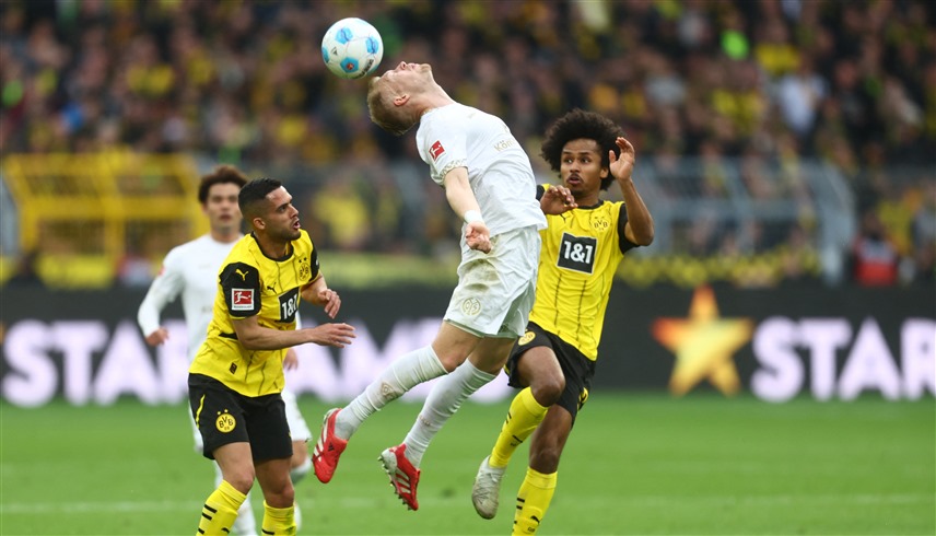 من لقاء دورتموند وفرايبورغ (رويترز)