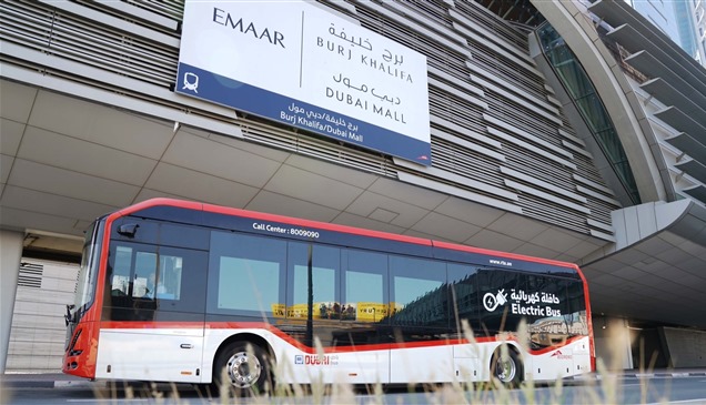 دبي.. تشغيل تجريبي لحافلة كهربائية مزودة بتقنية متطورة