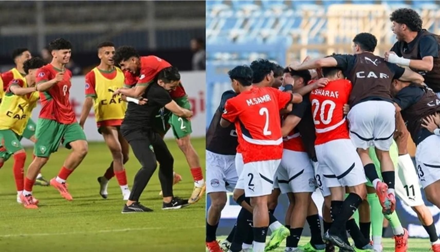 منتخبا مصر والمغرب (إكس)