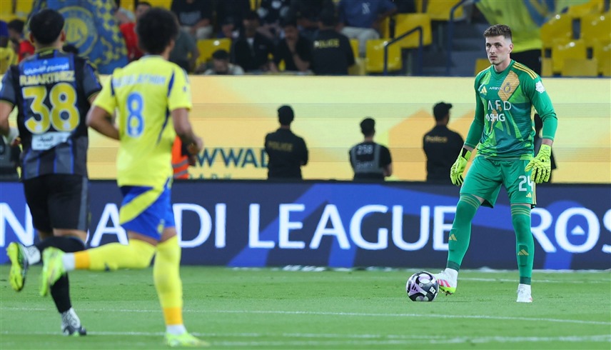 من مباراة النصر والتعاون (إكس)