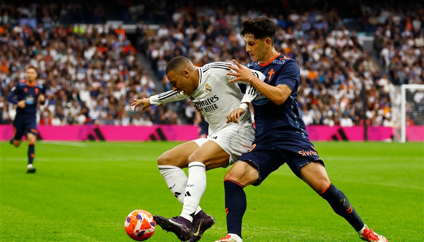 من لقاء ريال مدريد وسيلتا فيغو (رويترز)