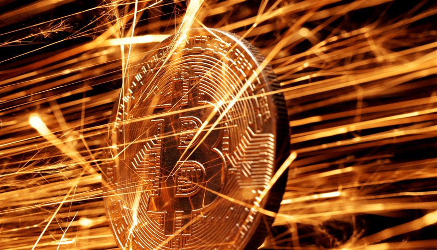 رمز عملة البتكوين الرقمية (أرشيف)