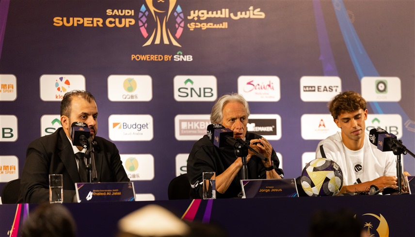خلال المؤتمر الصحافي لمدرب النصر (إكس)