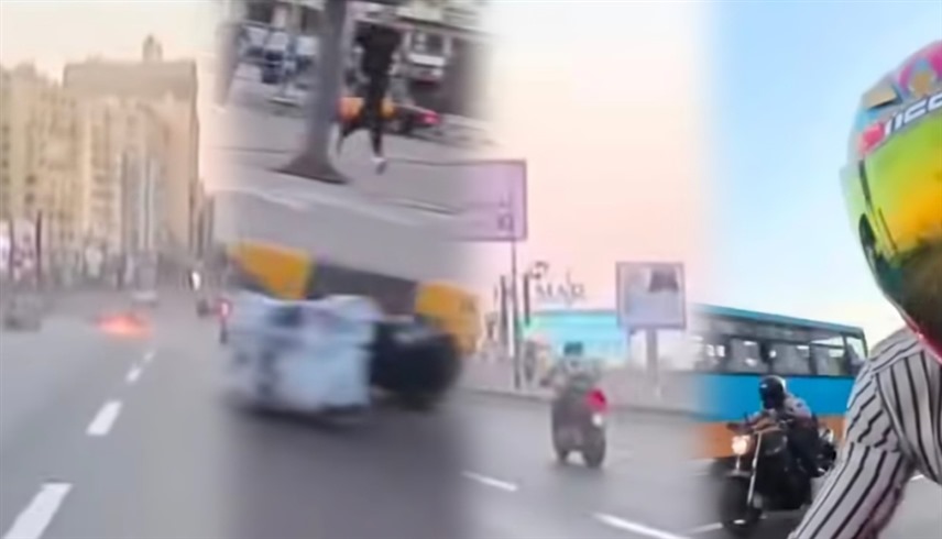 لقطات من الحادث
