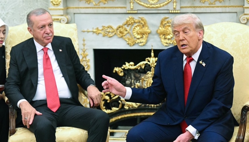 لقاء ترامب وأردوغان في البيت الأبيض (أ ف ب)