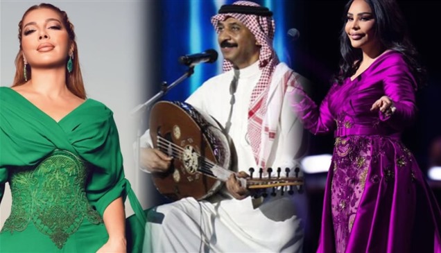 خريطة حفلات النجوم باليوم الوطني السعودي الـ95