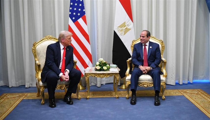 السيسي وترامب خلال لقاء سابق (أرشيف)