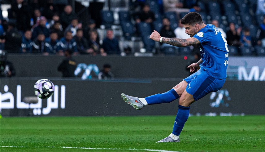 من مباراة الهلال والحزم (إكس)