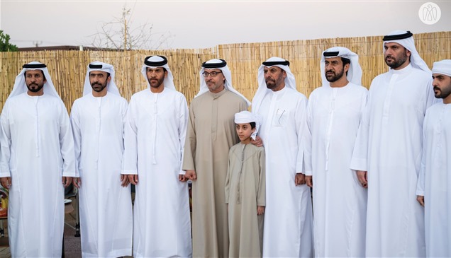 هزاع بن زايد يزور نايل راشد سيف الشامسي