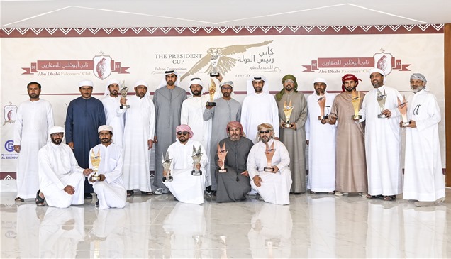 فوز"الجوهي" و"إتش 44" و"إس 30" بكأس رئيس الدولة للصيد بالصقور