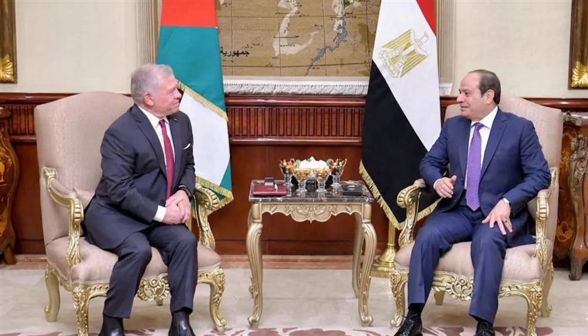 الرئيس المصري عبدالفتاح السيسي وملك الأردن عبدالله الثاني (أرشيف)