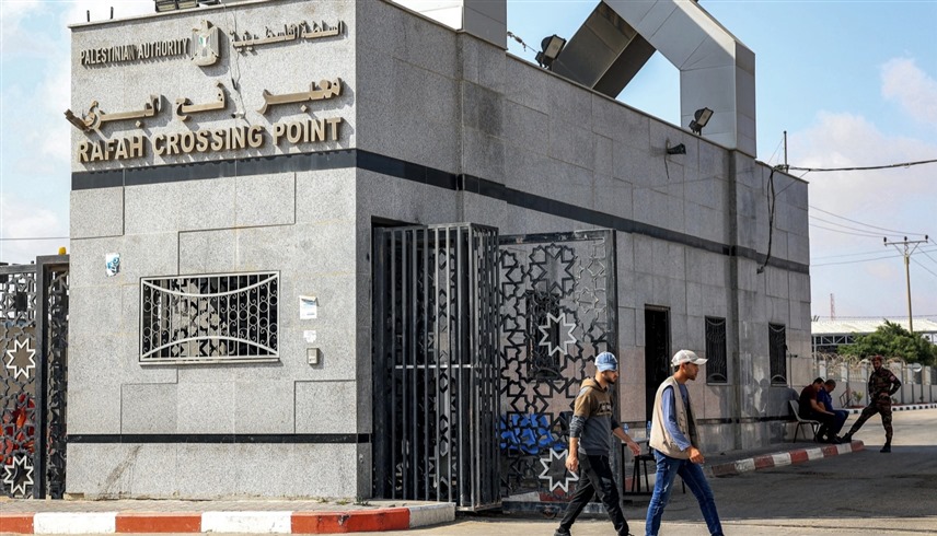 معبر رفح من الجانب الفلسطيني قبل هدمه (أرشيف)