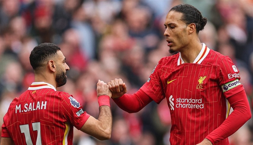فان دايك ومحمد صلاح (إكس)
