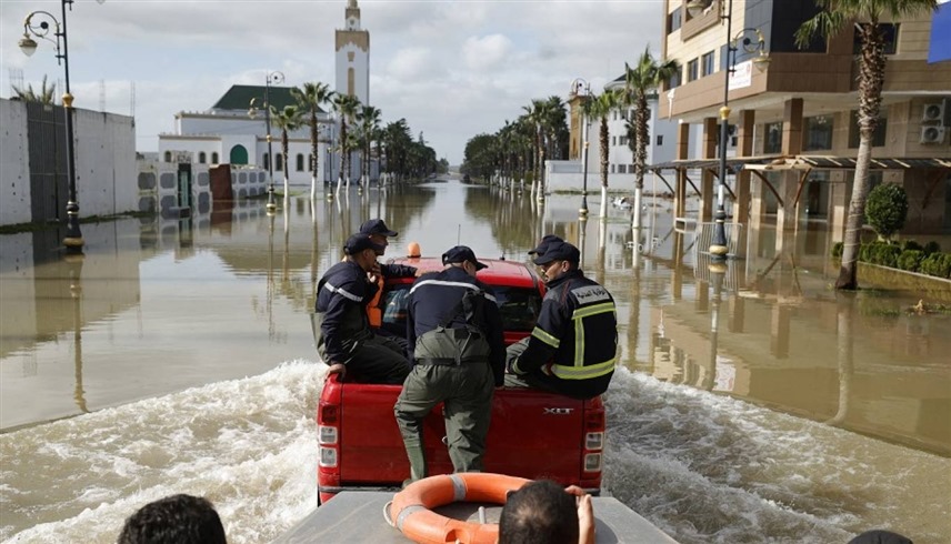 فيضانات في مدن مغربية 
