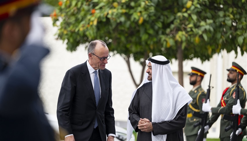 رئيس الدولة يستقبل المستشار الألماني (وام)