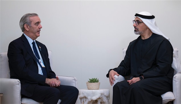 خالد بن محمد بن زايد ورئيس الدومينيكان يبحثان علاقات التعاون