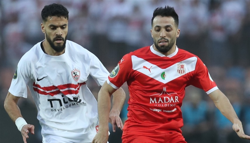 من مباراة الزمالك وشباب بلوزداد (إكس)