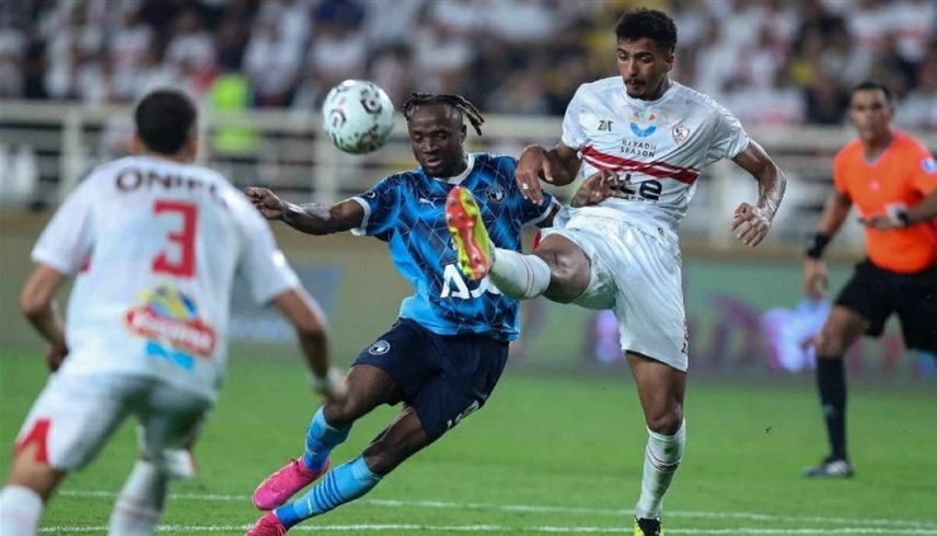 من لقاء الزمالك وبيراميدز (إكس)