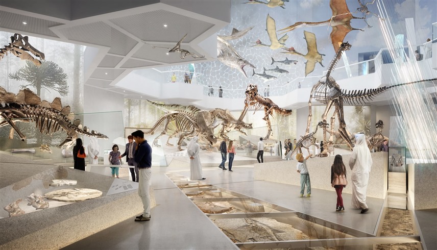 تصور رقمي لمتحف التاريخ الطبيعي أبوظبي