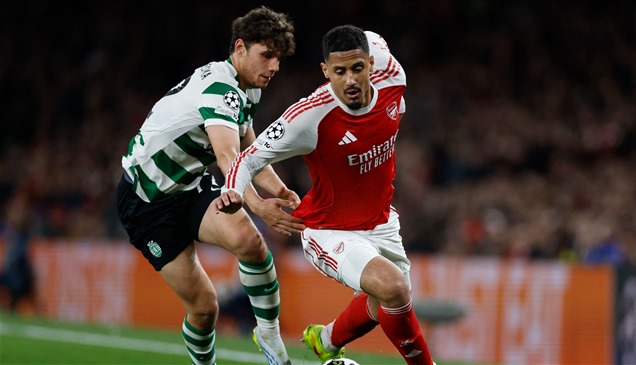 آرسنال يتجاوز لشبونة بصعوبة ويكمل عقد المتأهلين إلى نصف النهائي