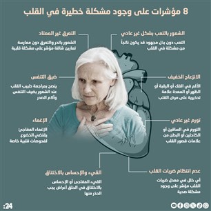 8 مؤشرات على وجود مشكلة خطيرة في القلب