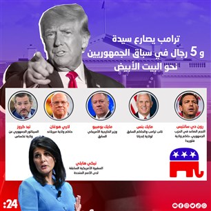 ترامب يصارع سيدة  و 5 رجال في سباق الجمهوريين نحو البيت الأبيض‎‎