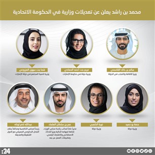 محمد بن راشد يعلن عن تعديلات وزارية في الحكومة الاتحادية