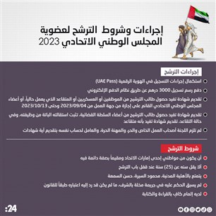 جراءات وشروط  الترشح لعضوية المجلس الوطني الاتحادي 2023